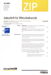 Cover zum Beitrag ZIP 2023, 684 ff.