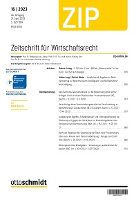 Cover zum Beitrag ZIP 2023, 829 ff.