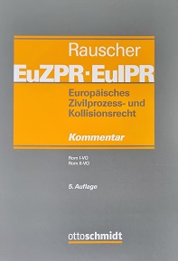 Cover zum Rauscher Kommentar zum Europäischen Zivilprozess- und Kollisionsrecht 2023