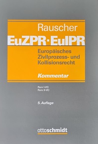 Cover zum Rauscher Kommentar zum Europäischen Zivilprozess- und Kollisionsrecht 2023