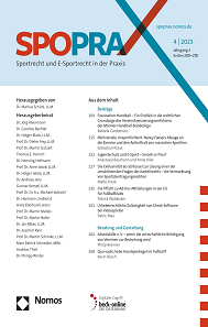 Cover zum Beitrag in SpoPrax 2023, 268 ff.