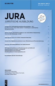 Cover zum Beitrag in JURA 2023, 1114 ff.